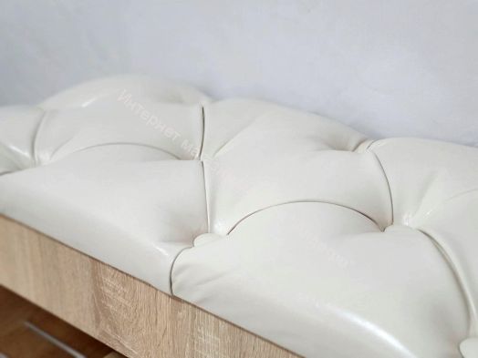 Обувница Вита, ясень шимо светлый/экокожа бежевая