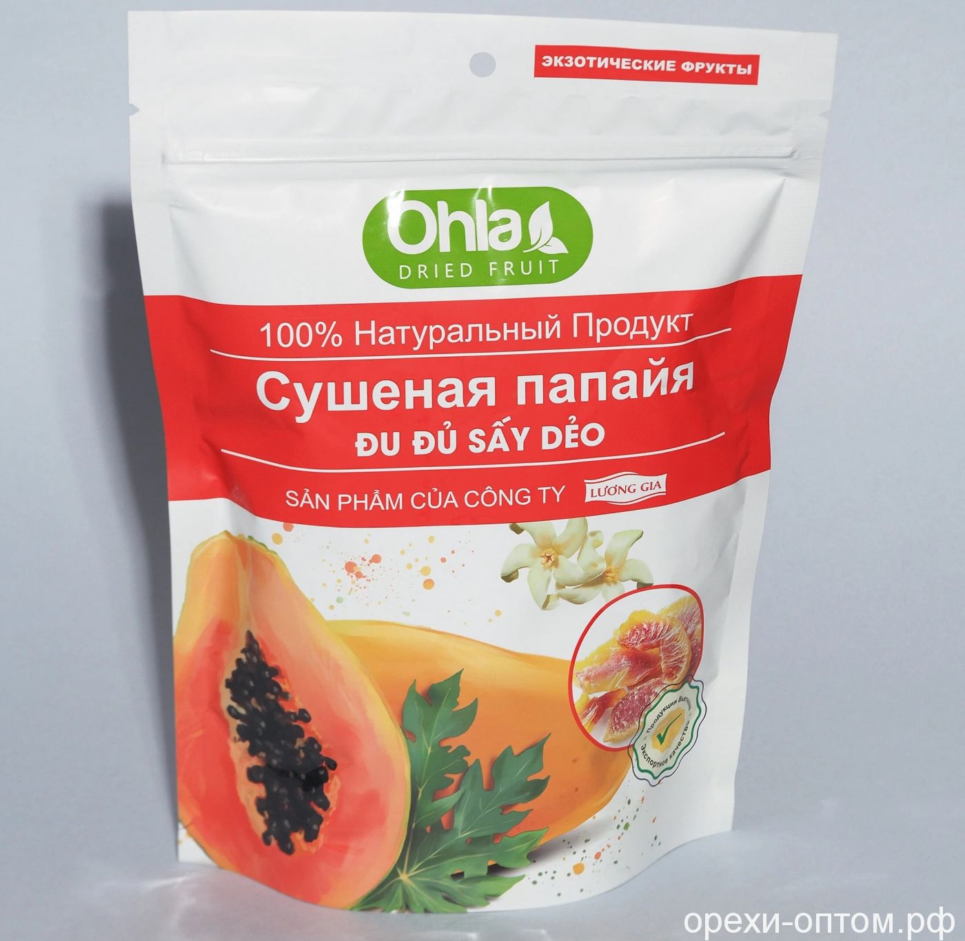 Папайя сушеная натуральная "Ohla" 500гр