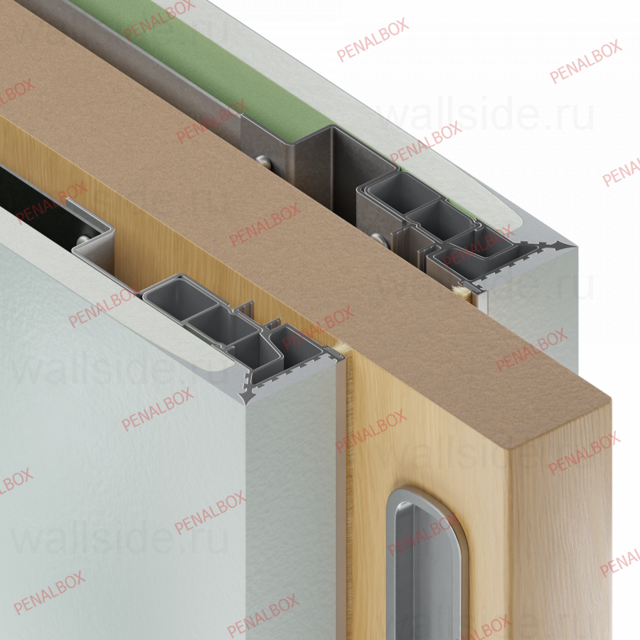 Пенал Penalbox Wood Double Plaster высотой 2400 мм