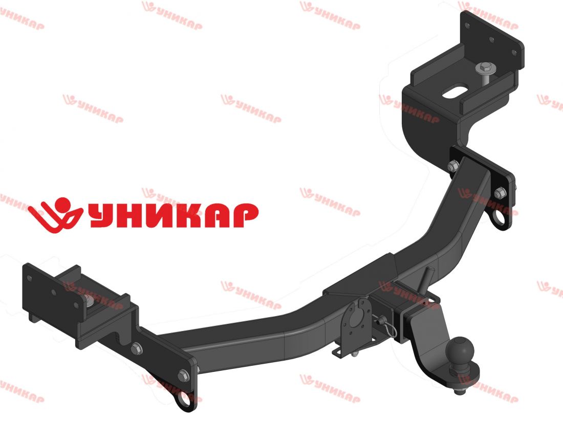 Фаркоп "Уникар" Mitsubishi Pajero Sport III рестайлинг