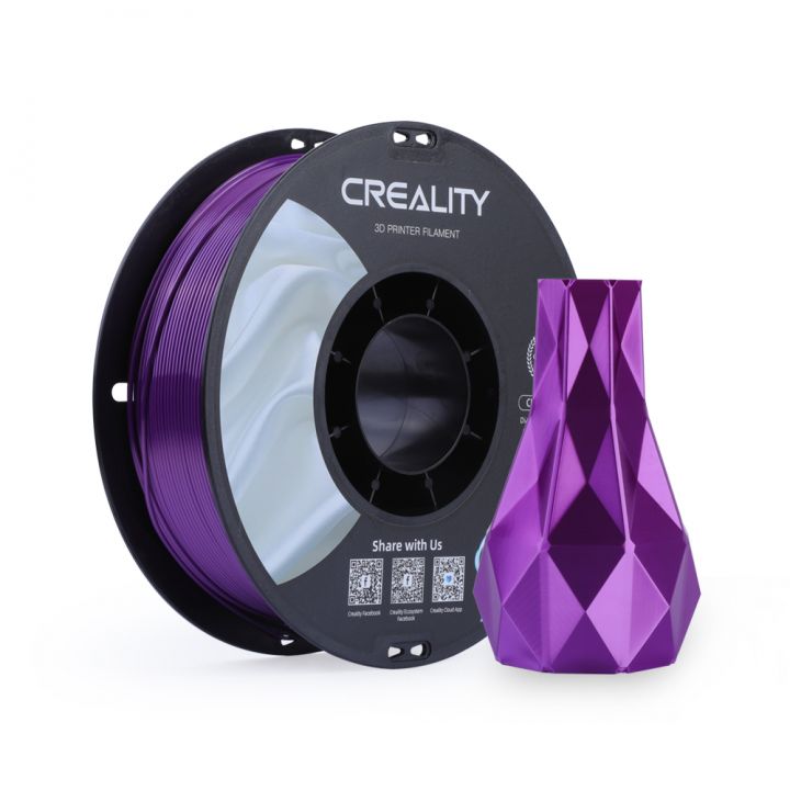 PLA Пластик для 3Д принтеров CREALITY CR-Silk 1.75mm 1кг Фиолетовый