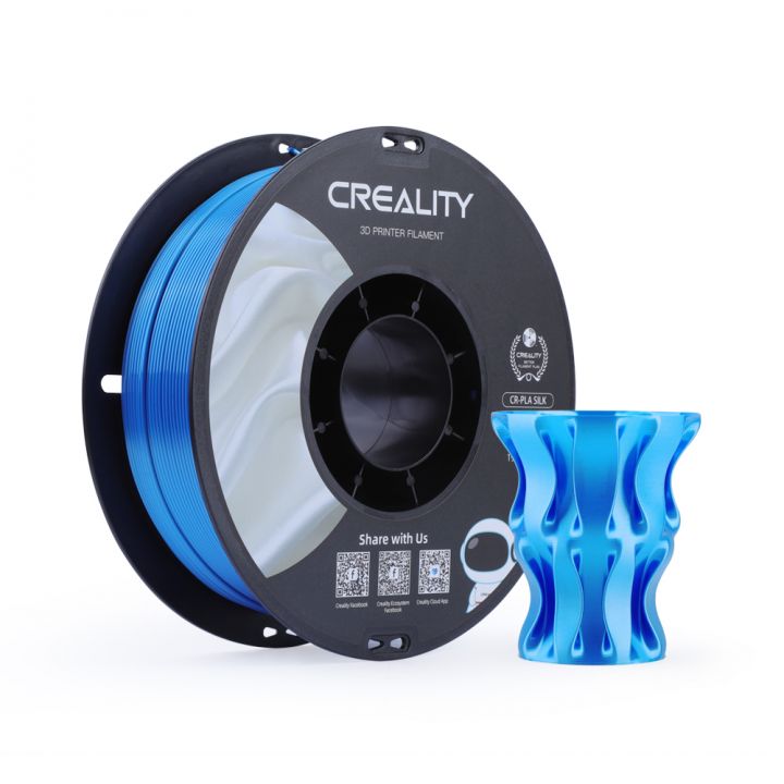 PLA Пластик для 3Д принтеров CREALITY CR-Silk 1.75mm 1кг Синий