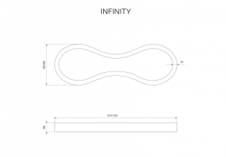 светодиодный led светильник infinity