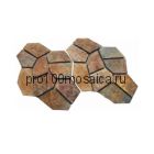 PAV-105 сланец. Брусчатка серия PAVING,  размер, мм: 4шт-1 кв.м, 10~15 (NS Mosaic)