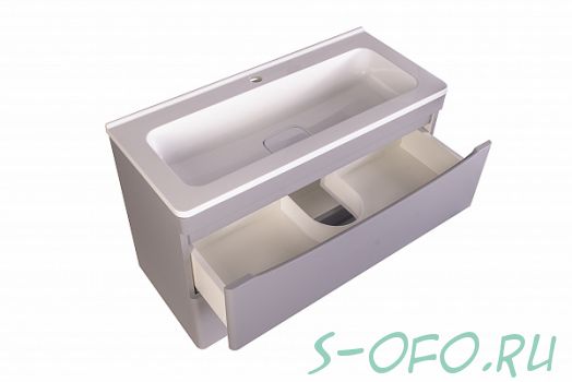 Тумба подвесная Бергамо 80 серая Style Line