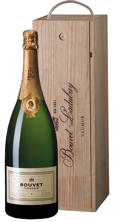 Bouvet Tresor Saumur Brut Gift box (wooden gift box)