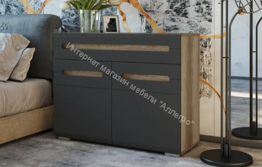 Тумба Наоми ТБ-18 Графит/Дуб каньон