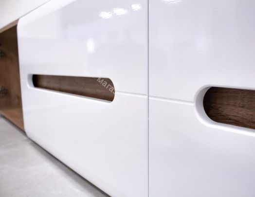 Тумба Наоми ТБ-16 Белый глянец/Дуб каньон