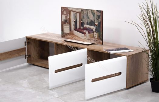 Тумба Наоми ТБ-17 Белый глянец/Дуб каньон