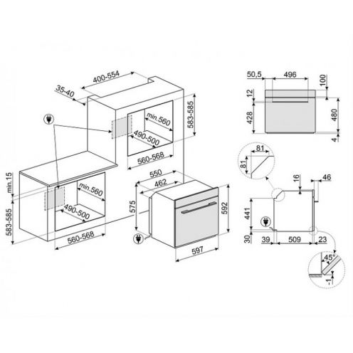 Духовой шкаф Smeg SOP6102S2PG