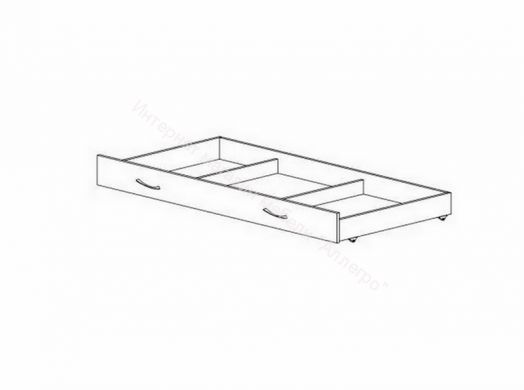Ящик для кровати "Радуга" (Матрешка) 190 млечный дуб/млечный дуб