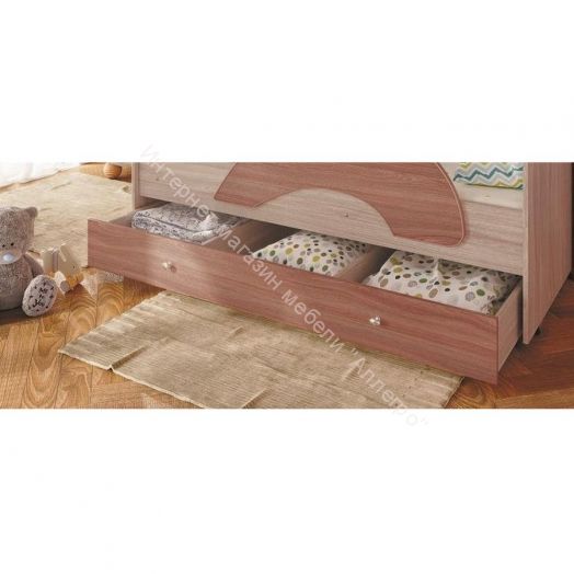 Ящик для кровати "Радуга" (Матрешка) 190 ясень шимо светлый/тёмный