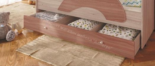 Ящик для кровати "Радуга" (Матрешка) 190 ясень шимо светлый/тёмный