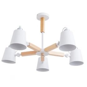 Потолочный Светильник Arte Lamp A7141PL-5WH Бежевый ,Металл / Арт Ламп