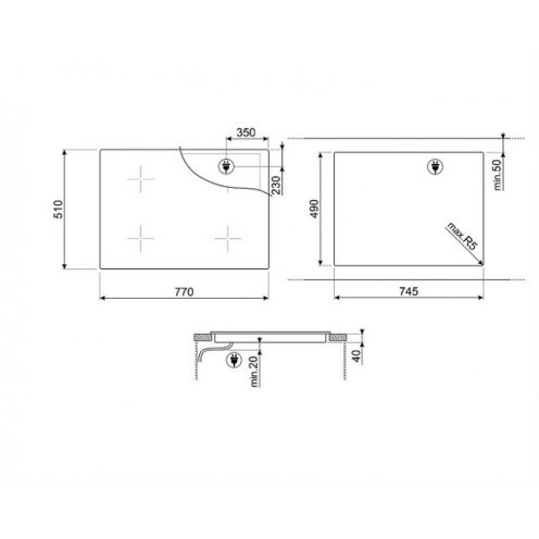 Варочная поверхность Smeg SE484EMTD