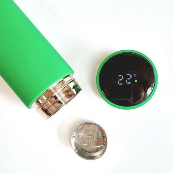 Термос Confident Soft Led зеленый