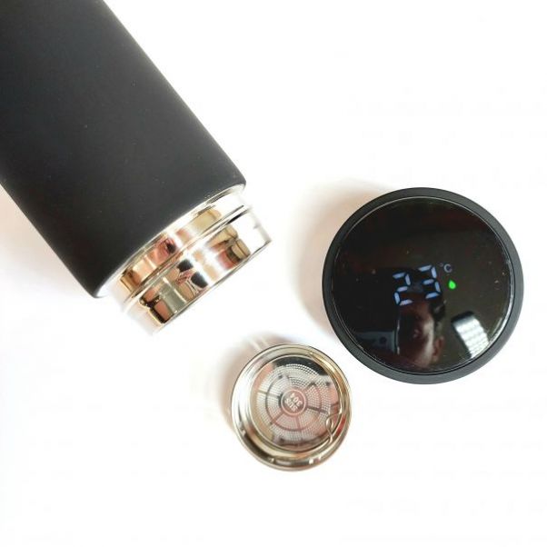 Термос Confident Soft Led черный