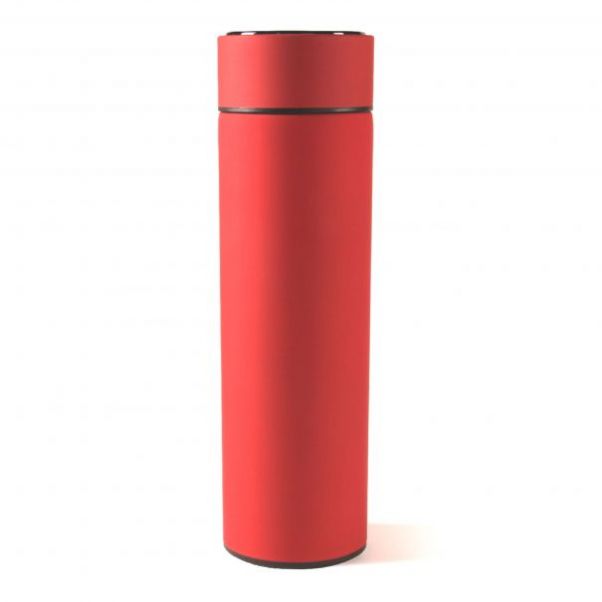 Термос Confident Soft Led красный