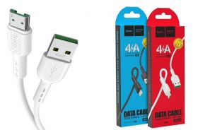 Кабель USB-микроUSB HOCO X33, 1м, 4A, белый