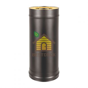 Сэндвич-труба BLACK (AISI 430/0,5мм + Оц.) L-1м