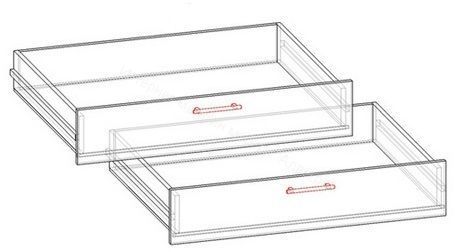 Ящики для кроватей "Мозаика", "Тетрис", "Мая", "Умка", "Сафари" (2 шт. в комплекте), Млечный дуб/Ирис