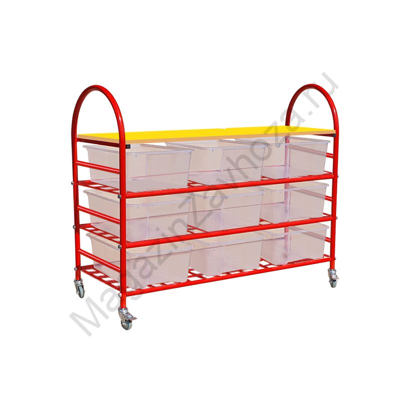 СТЕЛЛАЖНАЯ ВЫДВИЖНАЯ СИСТЕМА ХРАНЕНИЯ 3 - 9 КОНТЕЙНЕРОВ