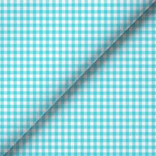 Хлопок - Бело-голубая клетка 25х75 см limit