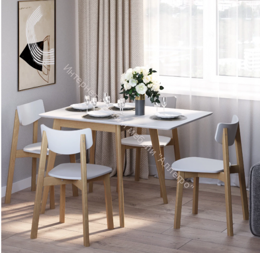 Стул DAIVA Вега 2.0 (Дуб золотой/Белая эмаль)