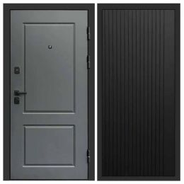 Входная дверь Termo-door Верона Грей FLAT Черный Кварц