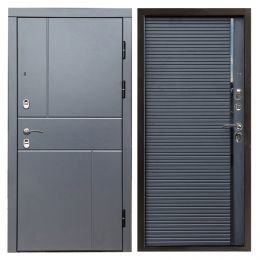 Входная дверь Termo-door Вертикаль Grey Porte black