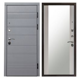 Входная дверь Termo-door Grey line Зеркало Лиственница
