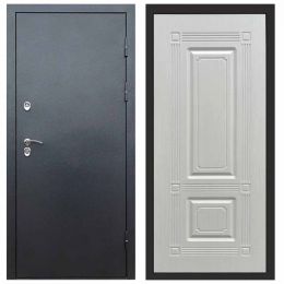 Входная дверь с терморазрывом Termo-door (Термодор) Сибирь Антик Серебро Мадрид Лиственница Металлическая