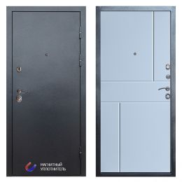 Входная дверь Termo-door Техно Графит Горизонт белый