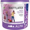 Краска для Стен и Потолков Mattlatex 2л Супербелая Alpa Моющаяся