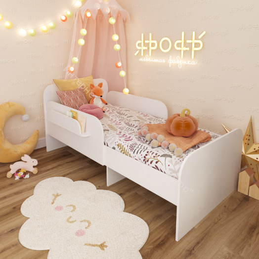 Кровать Растущая 1400/1600/1800*800 мм, Белое дерево