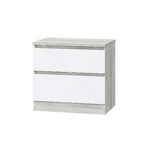 Тумба прикроватная "Лори" (Дуб серый/Белый)