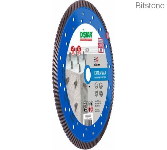 Диск алмазный сплошной DiStar турбо Extra Max (армированный бетон) 230мм/22,2 для УШМ (10115027018)