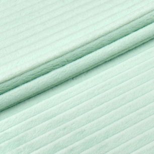 Мех искусственный - Королевский плюш в рубчик мятный  50х43