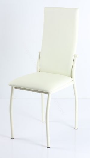 Кухонный стул "B-610" Слоновая кость кожзам/Металл бежевый