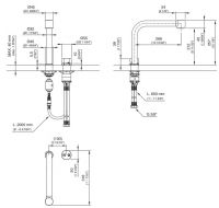 Смеситель для кухонной мойки Cea Design NEU 55 схема 4