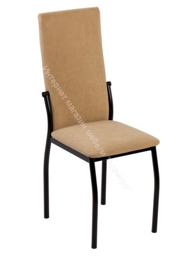 Кухонный стул "B-610" Велюр катания карамель/Металл чёрный