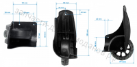 Колеса для чемоданов 22097 большие - 95мм