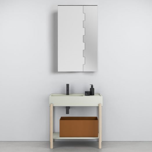 Изображение Напольный комплект мебели Cielo Plinio c полкой 90х46