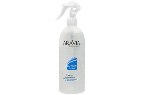 "ARAVIA Professional" Мицеллярный лосьон для подготовки кожи к депиляции, 500 мл./6