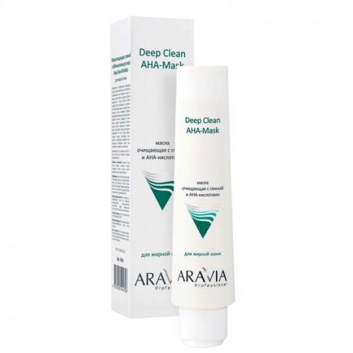 "ARAVIA Professional" Маска очищающая с глиной и AHA-кислотами для лица Deep Clean AHA-Mask 100мл/15