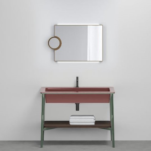 Изображение Комплект мебели на консоли Cielo Catino Rettangolare c полкой 110х58