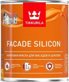 Краска Фасадная Tikkurila Facade Silicon 5л Силикон-Акриловая, Глубокоматовая  / Тиккурила Фасад Силикон