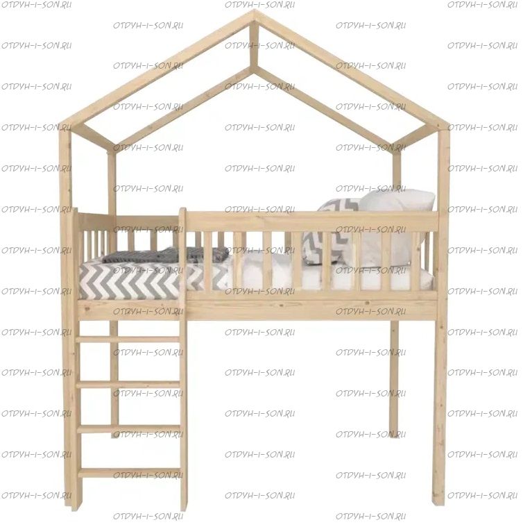 Кровать-чердак домик Roof