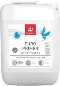 Грунт-Концентрат 1:3 Укрепляющий Tikkurila Euro Primer 10л Акрилатный / Тиккурила Евро Праймер