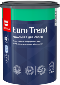 Краска для Обоев и Стен Tikkurila Euro Trend 2.7л Интерьерная / Тиккурила Евро Тренд